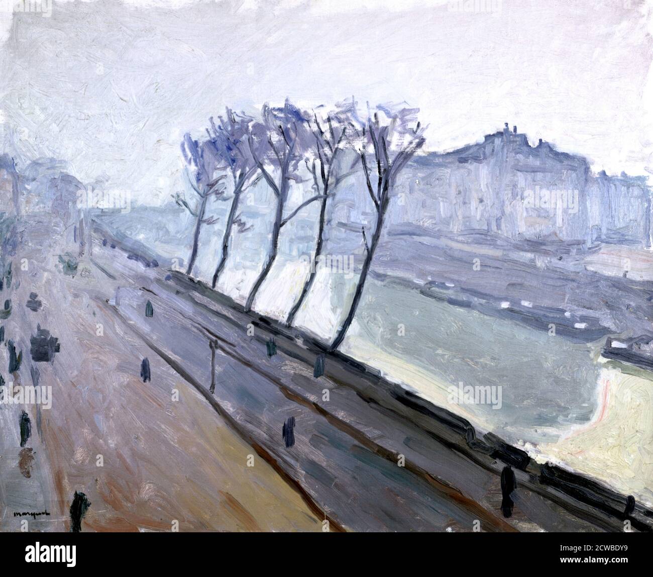 La Senna a Parigi', all'inizio del 20 ° secolo. Artista: Albert Marquet. Albert Marquet (1875-1947) è stato un pittore francese, associato al movimento dei Fauvisti. Foto Stock