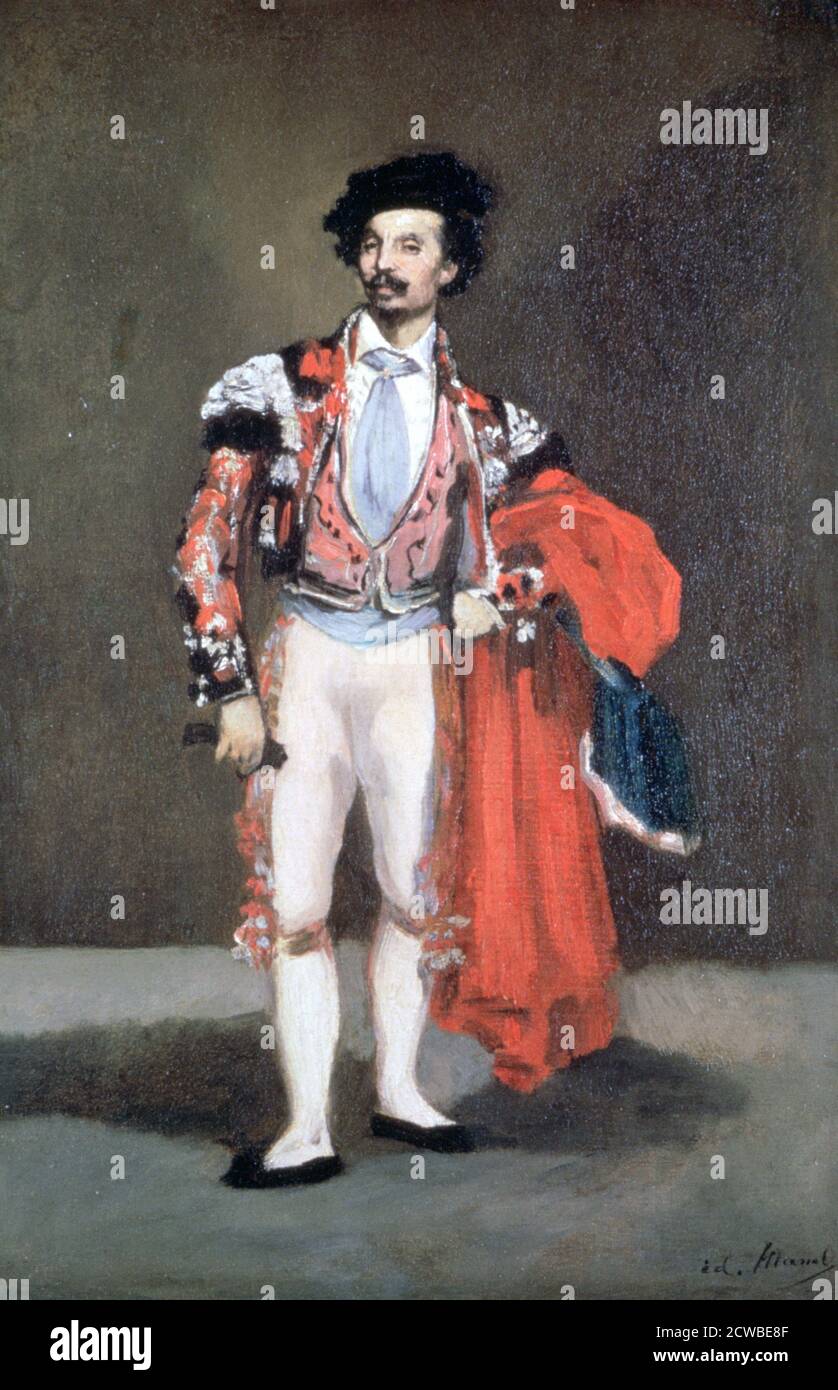 Il ballerino, Mariano Camprubi', 1862. Artista: Edouard Manet. Edouard Manet (1832-1883) è stato un pittore modernista francese. Fu uno dei primi artisti del XIX secolo a dipingere la vita moderna. Foto Stock