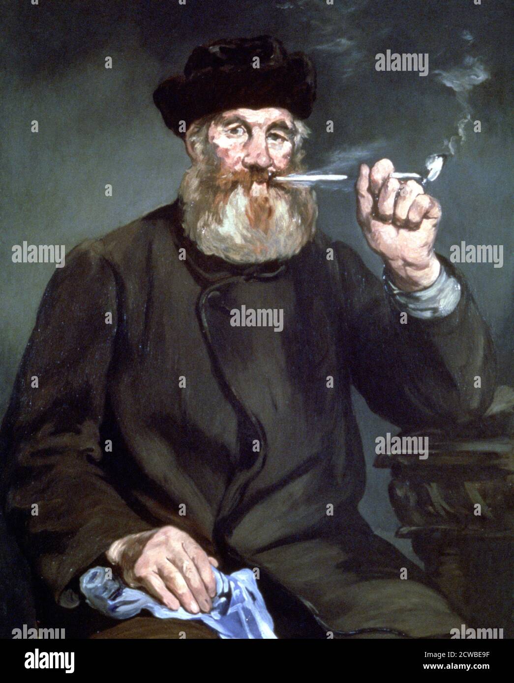 The Smoker', 1866 Artist: Edouard Manet. Edouard Manet (1832-1883) è stato un pittore modernista francese. Fu uno dei primi artisti del XIX secolo a dipingere la vita moderna. Foto Stock