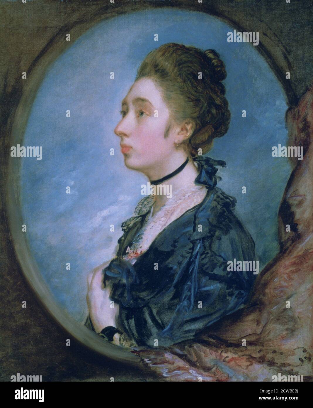 'La figlia dell'artista Margaret', c1772 artista: Thomas Gainsborough. Ritratto della figlia minore di Gainsborough, di circa venti anni. Foto Stock