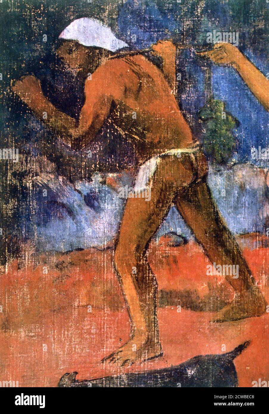 Scene from Tahitian Life' (dettaglio), 1896 Artist: Paul Gauguin. Disilluso dalla mancanza di riconoscimento del suo lavoro, Gauguin lasciò la Francia nel 1891 e visse il resto della sua vita in Polinesia francese Foto Stock