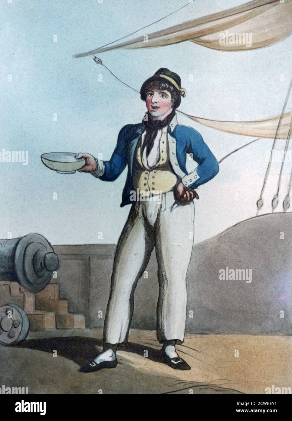 Marinaio', 1799. Artista: Thomas Rowlandson. Thomas Rowlandson (1756-1827) è stato un artista e caricaturista inglese dell'epoca georgiana, noto per la sua satira politica e la sua osservazione sociale. Foto Stock