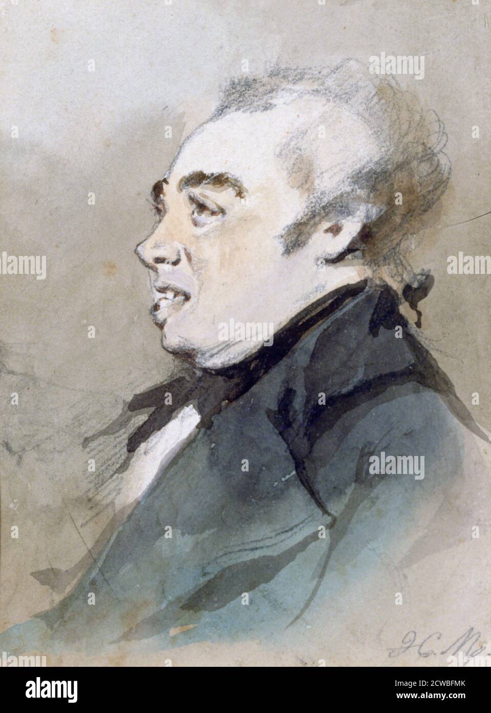 Joseph Prudhomme', c1825-1877. Artista: Henry Bonaventure Monnier. Henry-Bonaventure Monnier (1799-1877) è stato un drammaturgo, caricaturista e attore francese. Foto Stock