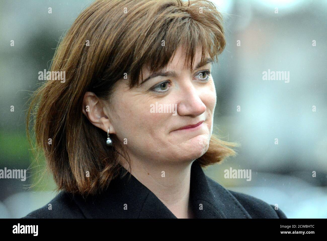 Fotografia di Nicky Morgan. Nicola Ann Morgan, Baronessa Morgan of Cotes (1972-) un politico britannico che serve come Segretario di Stato per il digitale, la cultura, i media e lo sport. Foto Stock