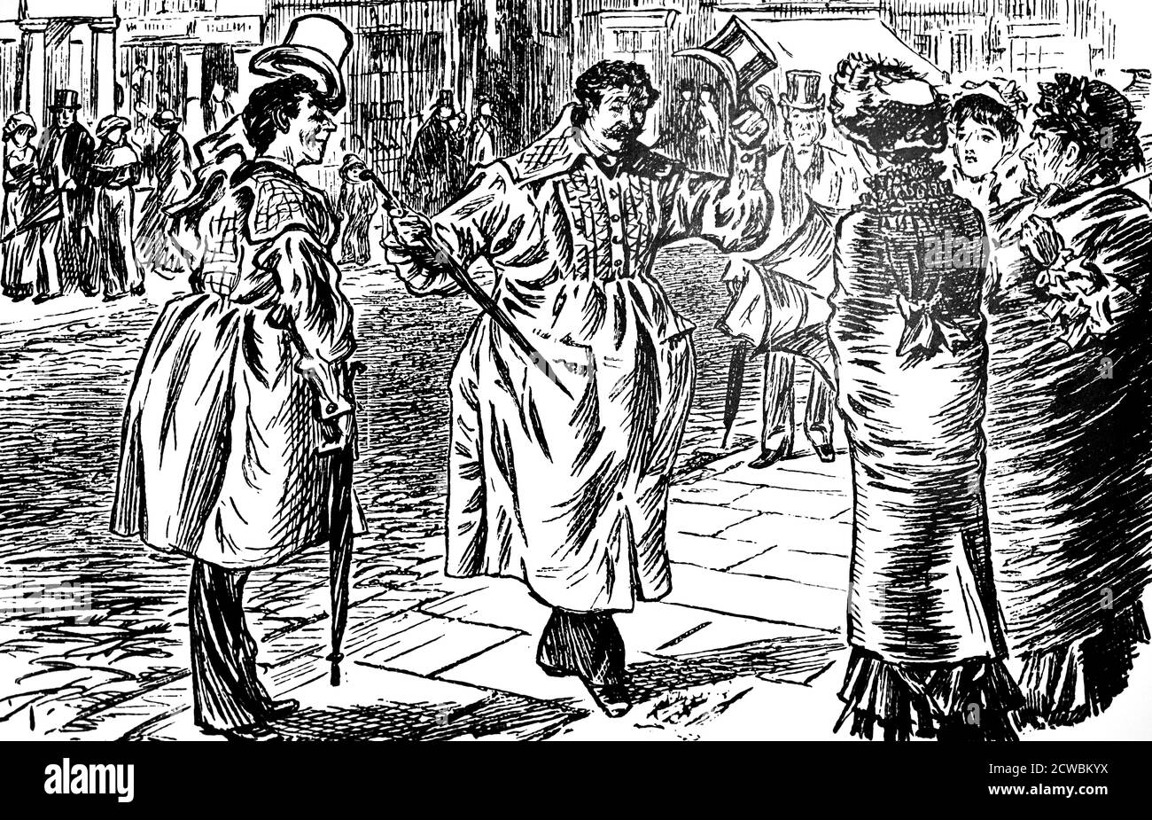 Cartone animato che incoraggia l'industria e l'arte e l'artigianato nativi. Foto Stock