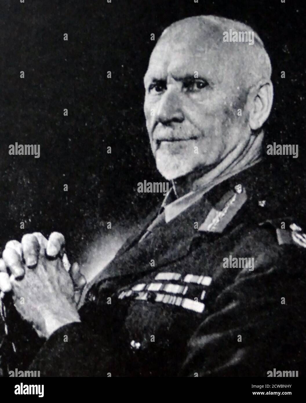 Il maresciallo Jan Christian Smuts (1870 - 1950), statista sudafricano, leader militare e filosofo. Oltre a ricoprare diversi incarichi di gabinetto, è stato primo ministro dell'Unione del Sudafrica dal 1919 al 1924 e dal 1939 al 1948 Foto Stock