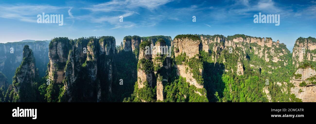 Montagne di Zhangjiajie, Cina Foto Stock