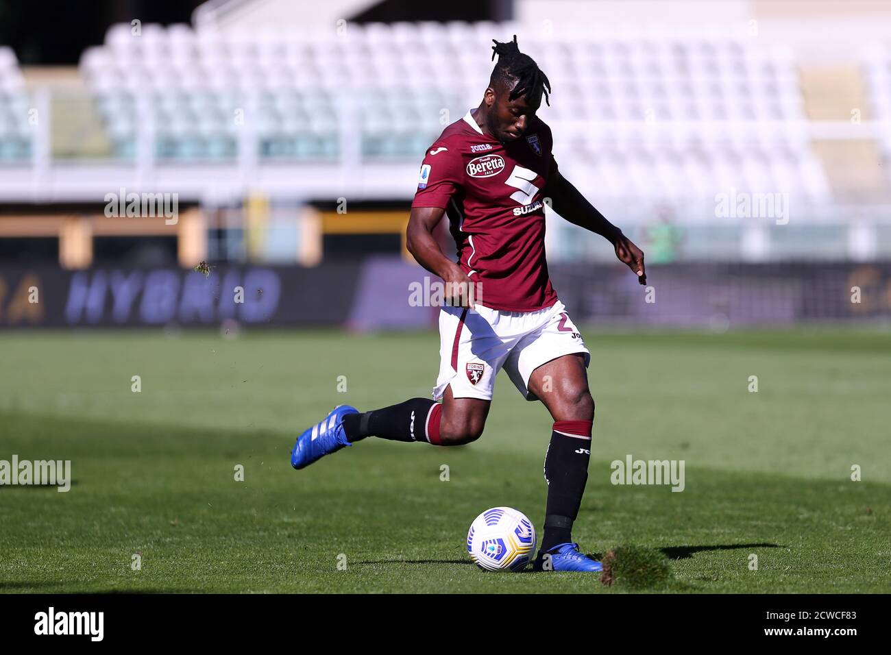 Torino, Italia. 26 settembre 2020. Soaliho Meite del Torino FC durante la Serie A partita tra Torino FC e Atalanta Calcio. Foto Stock