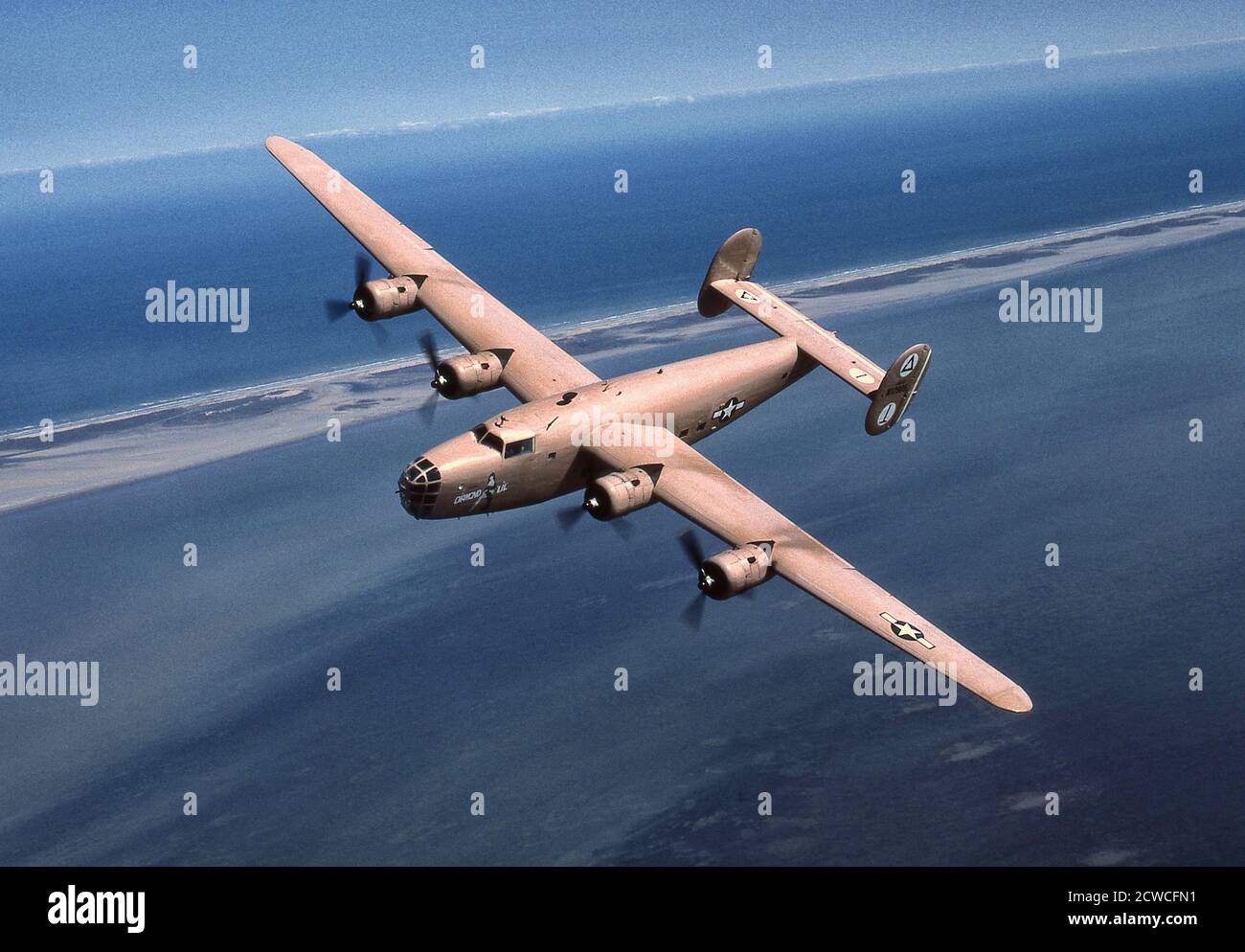 Bombardiere pesante consolidato B-24-LB-30 della seconda Guerra Mondiale Foto Stock