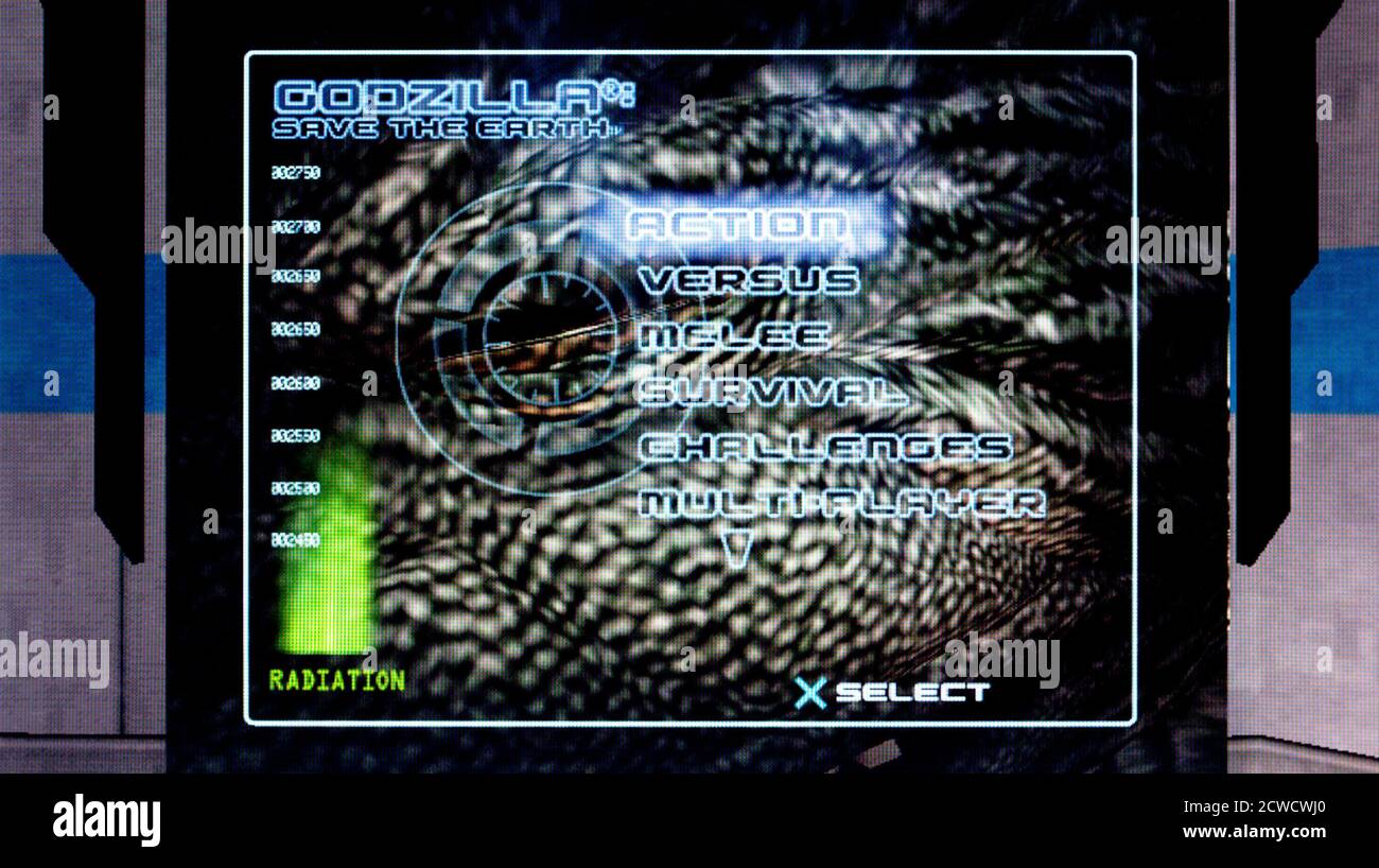 Godzilla Save the Earth - Sony PlayStation 2 PS2 - Solo per uso editoriale Foto Stock