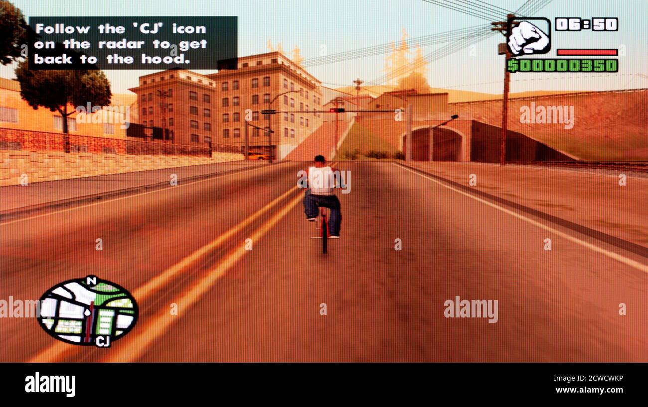 Grand Theft Auto San Andreas - Sony PlayStation 2 PS2 - solo per uso editoriale Foto Stock