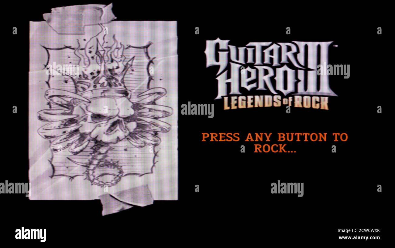 Guitar Hero Legends of Rock - Sony PlayStation 2 per PS2 - solo per uso editoriale Foto Stock