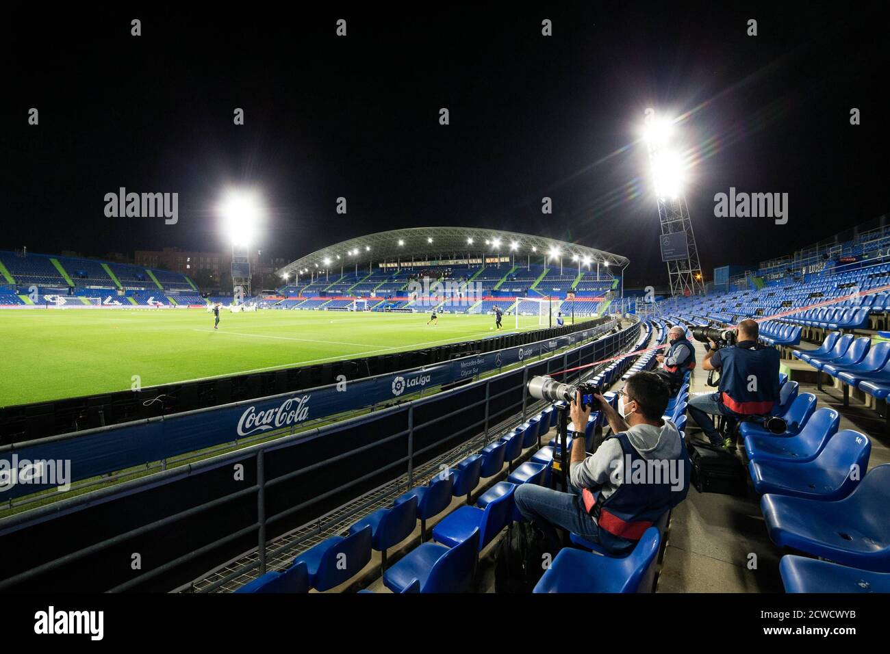 Madrid, Spagna. 29 Settembre 2020. VISTA GENERALE DELLO STADIO DURANTE LA LALIGA, PARTITA DI CALCIO DISPUTATA TRA IL GETAFE CLUB FUTBOL E IL REAL BETIS BALOMPIE AL COLISEUM ALFONSO PEREZ IL 29 SETTEMBRE 2020 A MADRID, SPAGNA. Credit: STAMPA CORDON/Alamy Live News Foto Stock