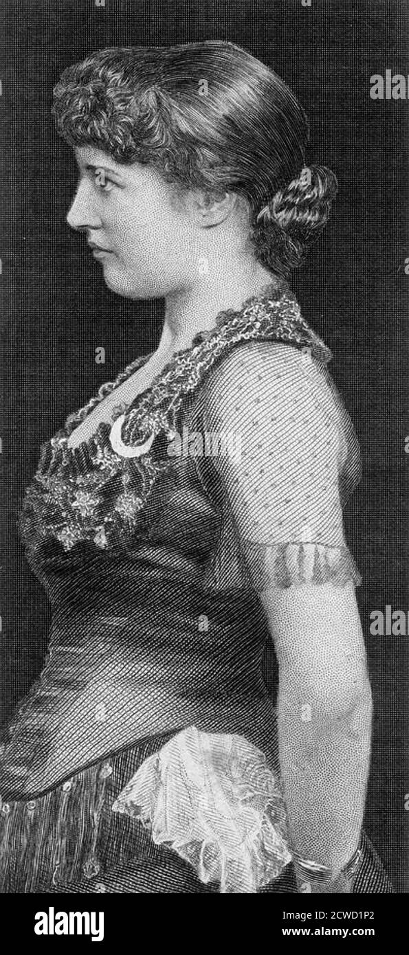 LILLIE LANGTRY (1853-1929) attrice anglo-americano e socialite Foto Stock