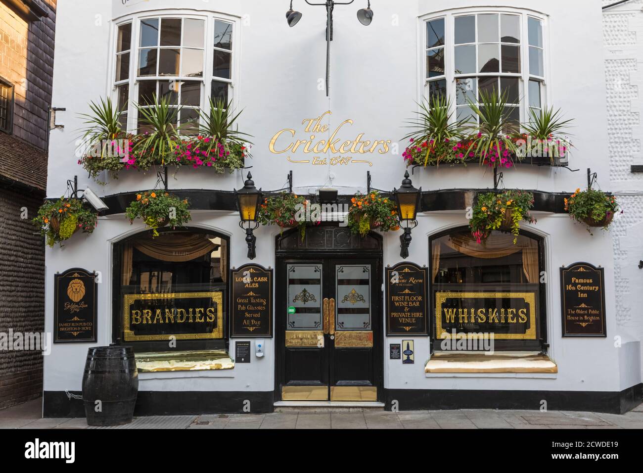 Inghilterra, East Sussex, Brighton, The Lanes, The Cricketers Pub Foto Stock