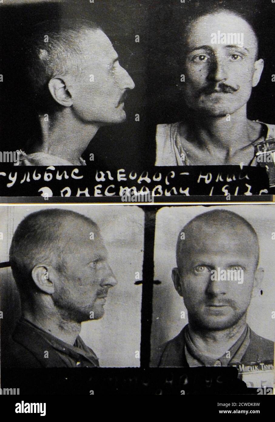 Arrestati leader del gruppo Battle Organization for Latvias Liberation - Teodori Julijs e otto Legeris (1941) Foto Stock