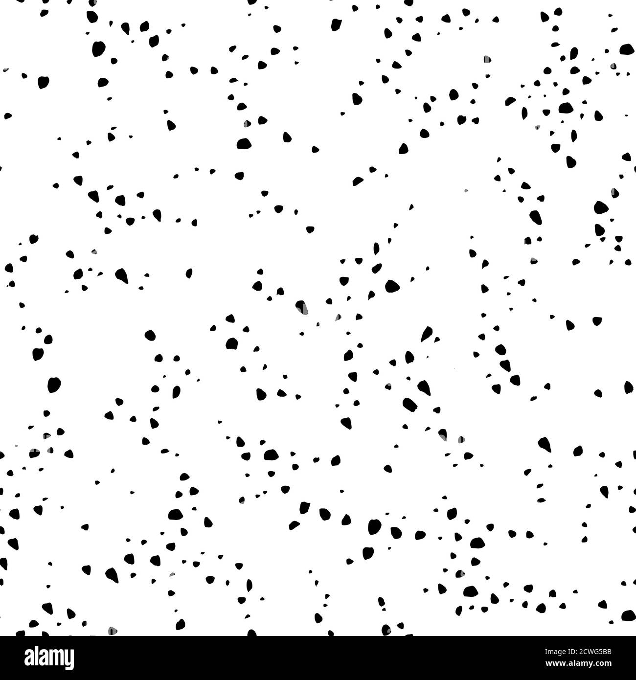 Polka dot doodle modello vettoriale senza giunture. Illustrazione Vettoriale