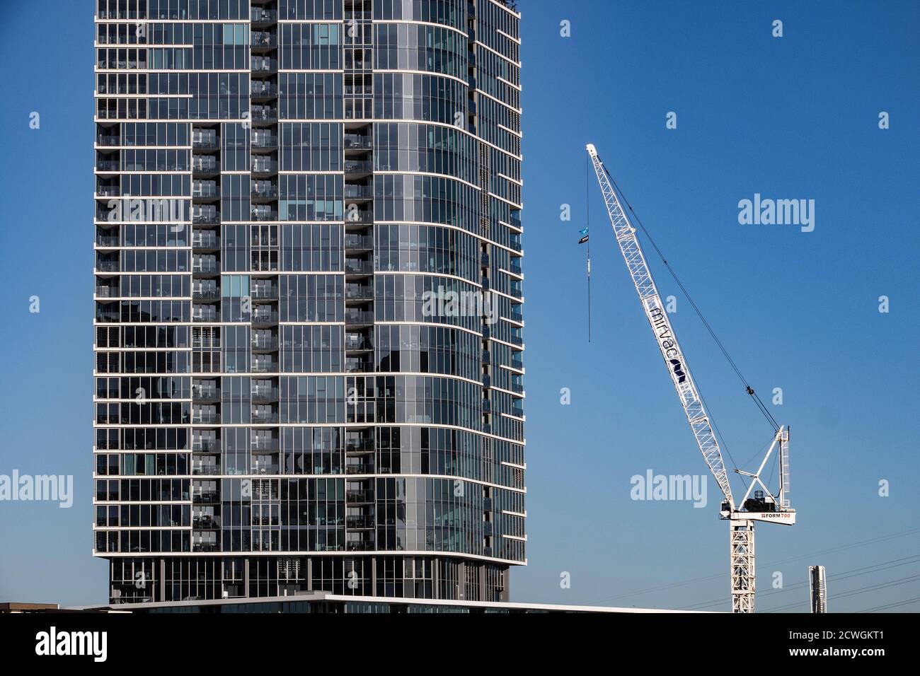 Melbourne Australia: Moderna architettura di appartamenti nel sobborgo est di Melbourne. Foto Stock