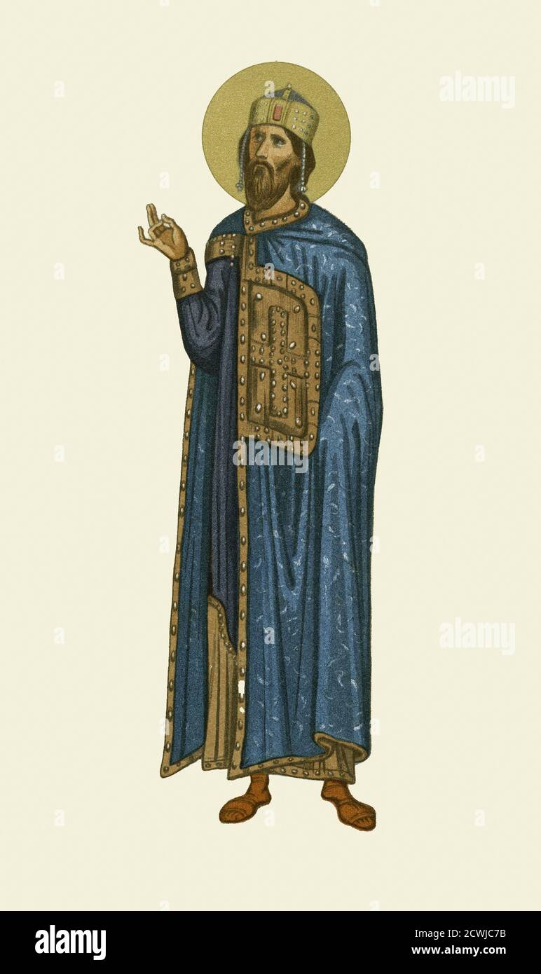 Erode, 74/73 a.C. – 4 a.C., aka Erode il Grande ed Erode I. Re di Giudea. Dopo un'illustrazione del 19 ° secolo da Claudius Joseph Ciappori-Puche. Foto Stock