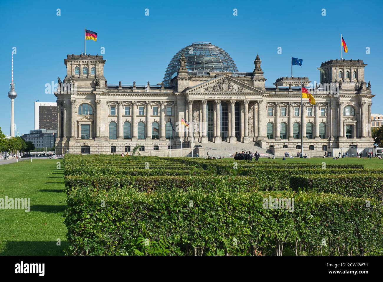 Berlino, Germania, Germania, Hauptstadt, capitale, ,Gebaeude, edificio, Regierung, governo,, Abgeordnete, Reichstag, Reichstagsgebeeude, Foto Stock