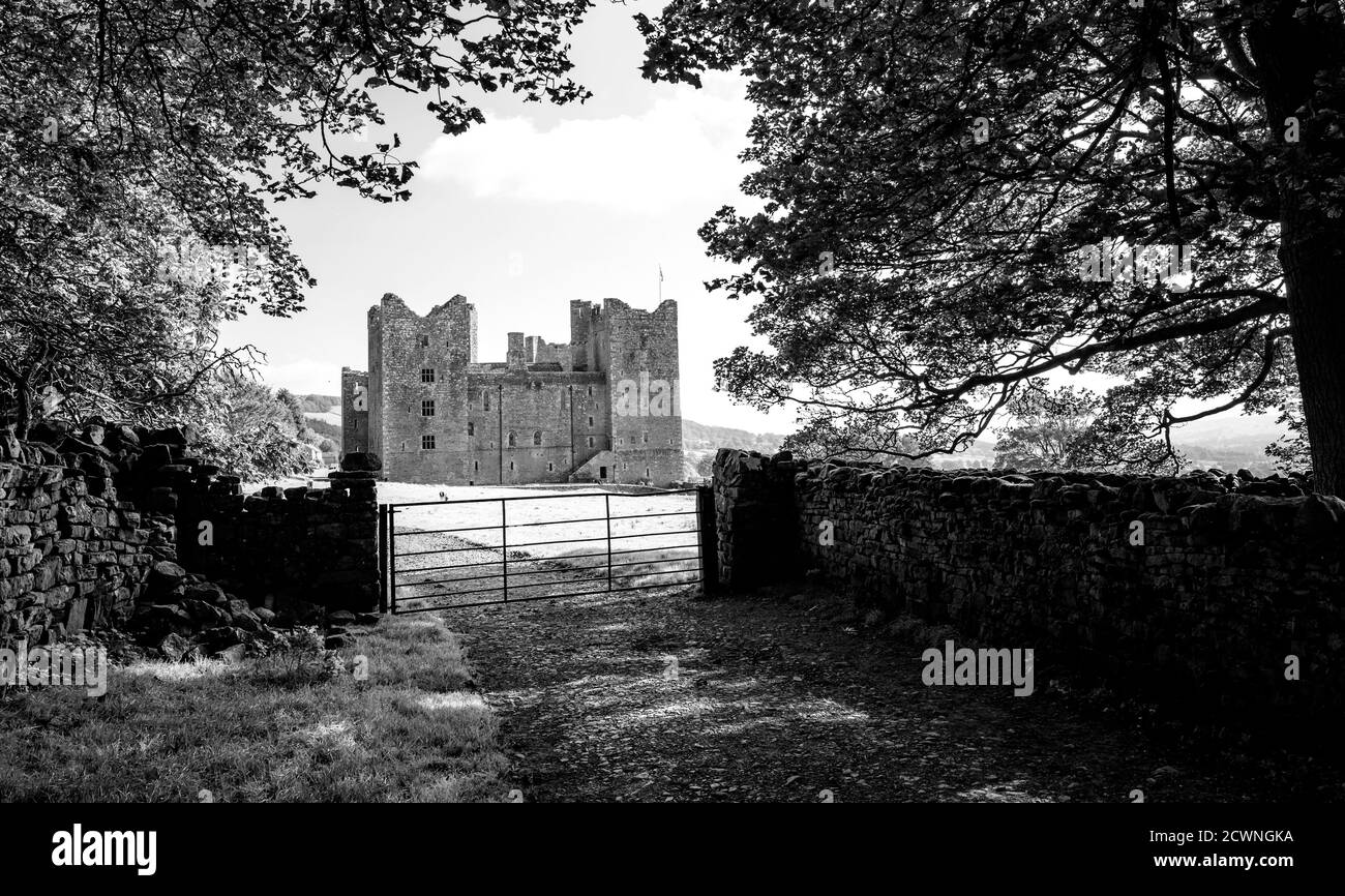 Castello Bolton, Redmire, Yorkshire, Inghilterra, Regno Unito Foto Stock