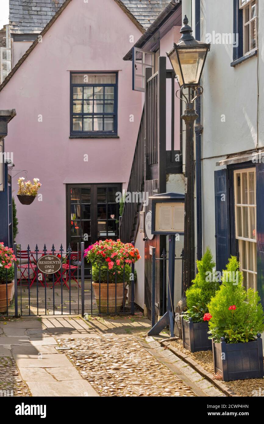 OXFORD CITY ENGLAND BATH PLACE HOUSE AND HOTEL A ST. PASSAGGIO DI HELENS Foto Stock