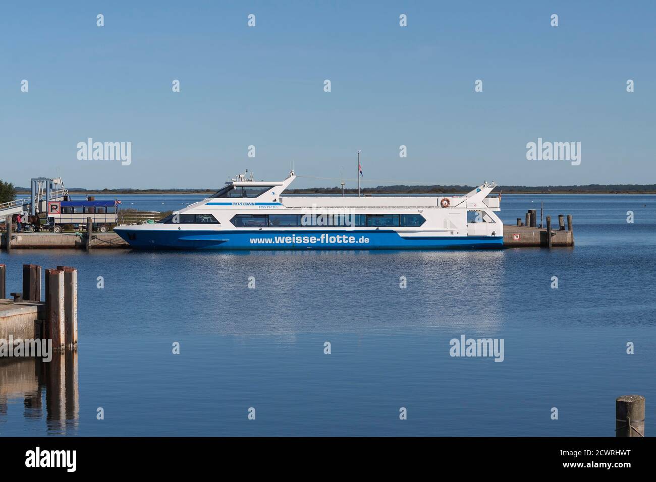 Escursione in barca, Hiddensee, Rügen, Germania Foto Stock