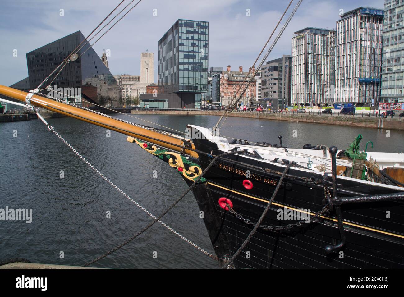 Inscatolando Dock Liverpool Foto Stock