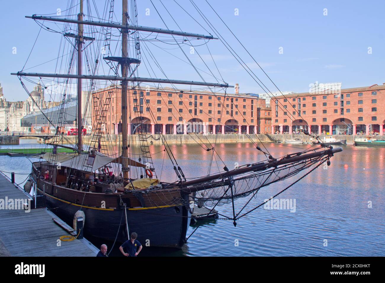 Il Royal Albert Dock Liverpool Foto Stock