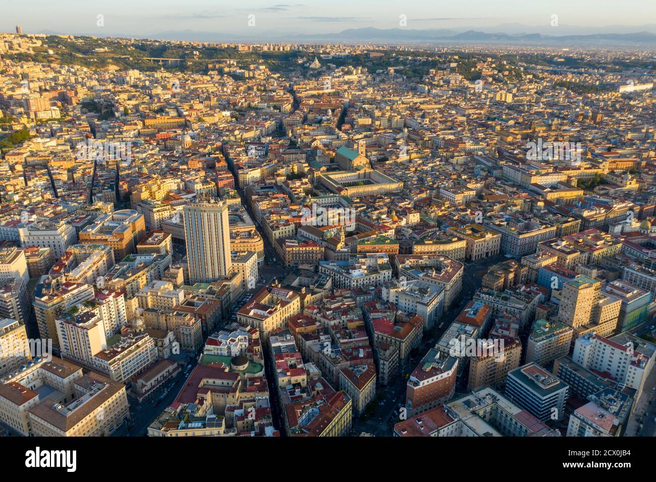 Napoli, Centro storico, aerea, risanamento, corso umberto Foto Stock