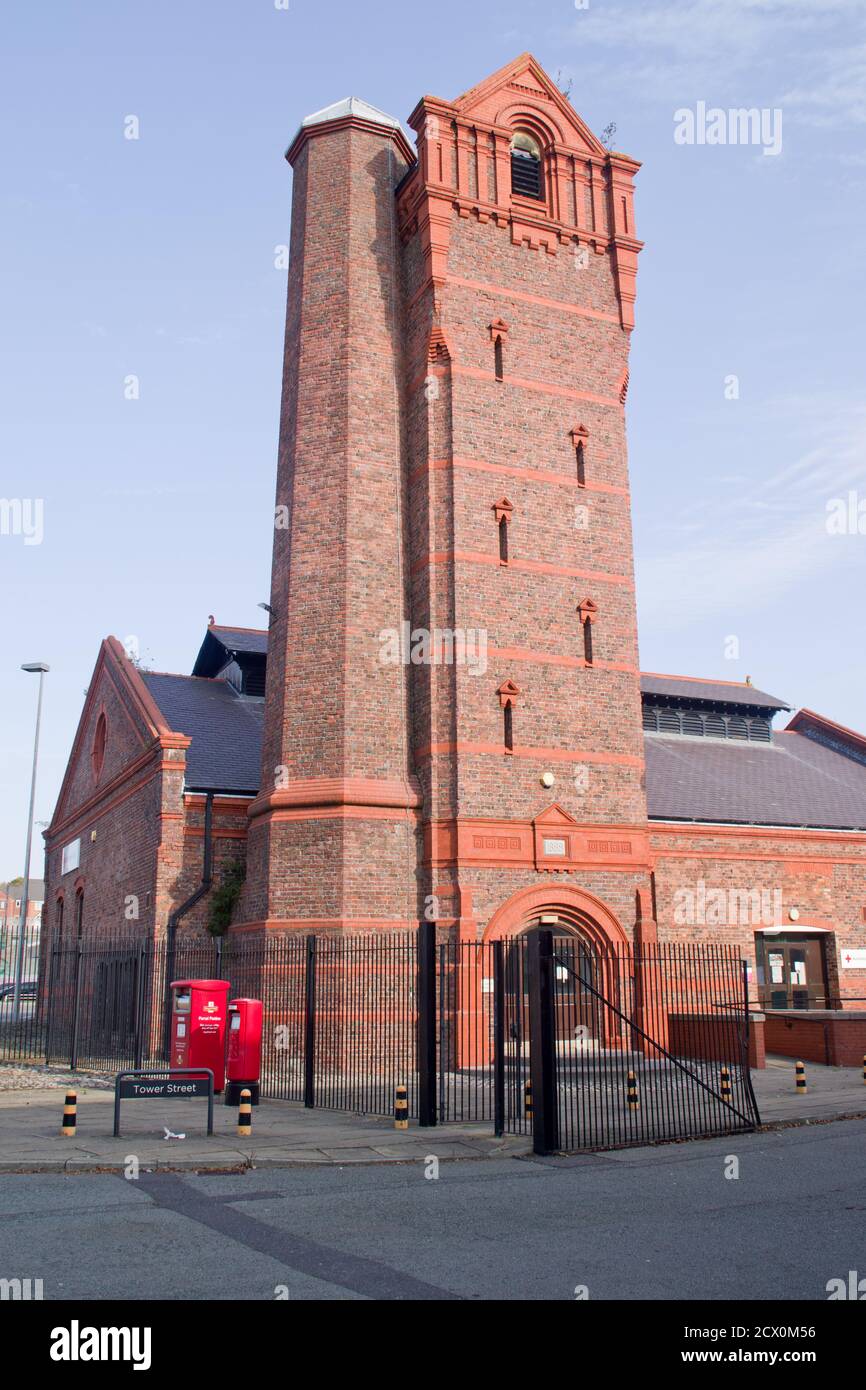 Centro di potenza idraulico Toxteh, Liverpool Foto Stock