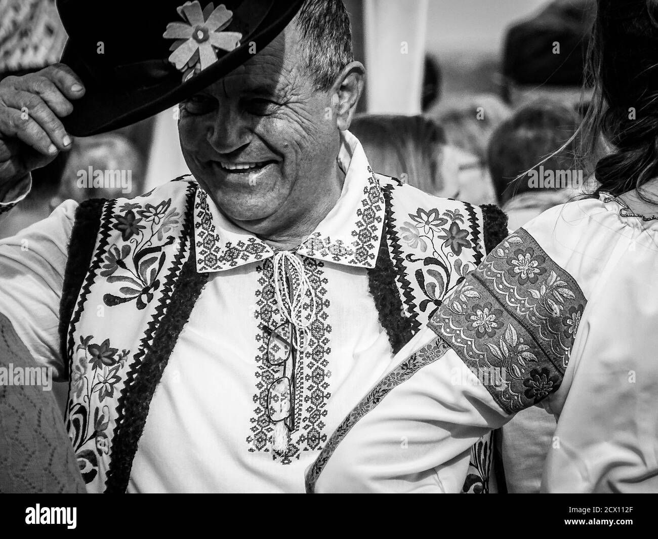La gente celebra la festa della vite della Transdniestria Foto Stock