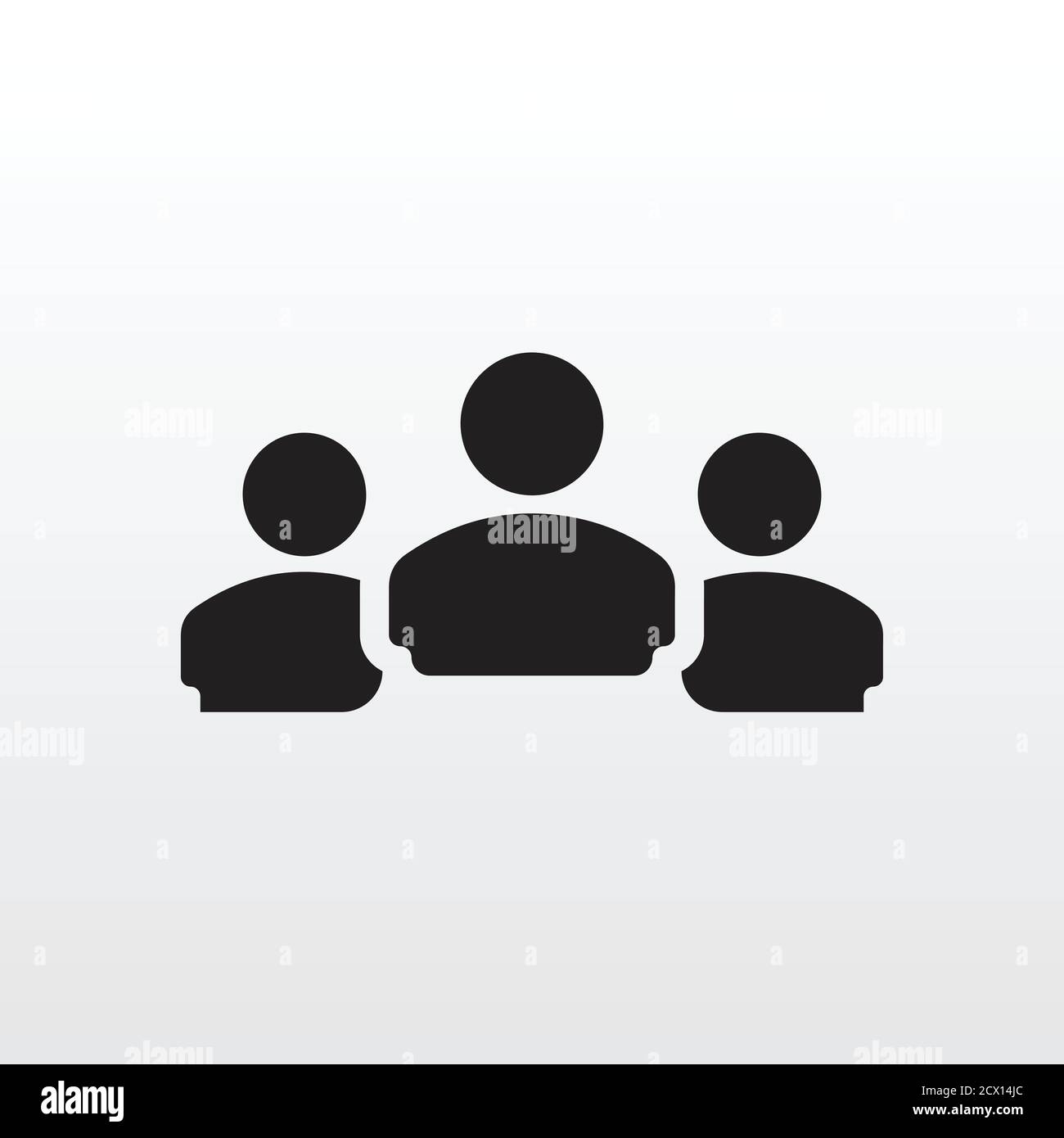 Icona Gruppo di persone. Illustrazione dell'icona del membro della comunità aziendale del team aziendale. Icona squadra Illustrazione Vettoriale