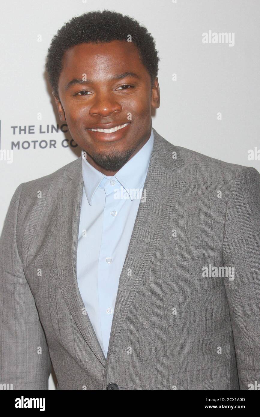 Derek Luke partecipa alla prima di 'Alex of Venice' al Tribeca Film Festival 2014 al Teatro SVA di New York il 18 aprile 2014. Foto: Henry McGee/MediaPunch Foto Stock