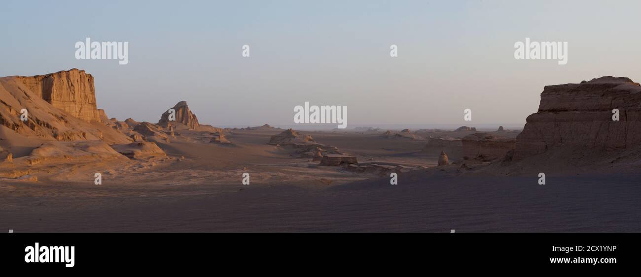 Il Kaluts regione del deserto di LUT. Il luogo più caldo della terra. Iran Foto Stock