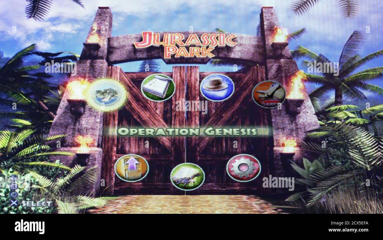 Jurassic Park - Sony PlayStation 2 PS2 - uso editoriale solo Foto Stock