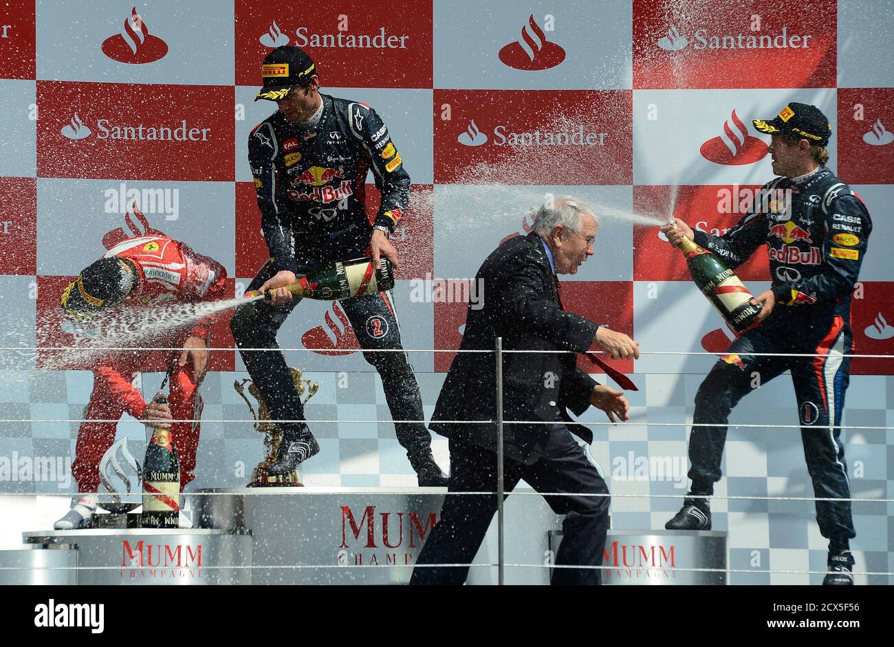 Fernando Alonso Spain Champagne After Immagini E Fotos Stock Alamy