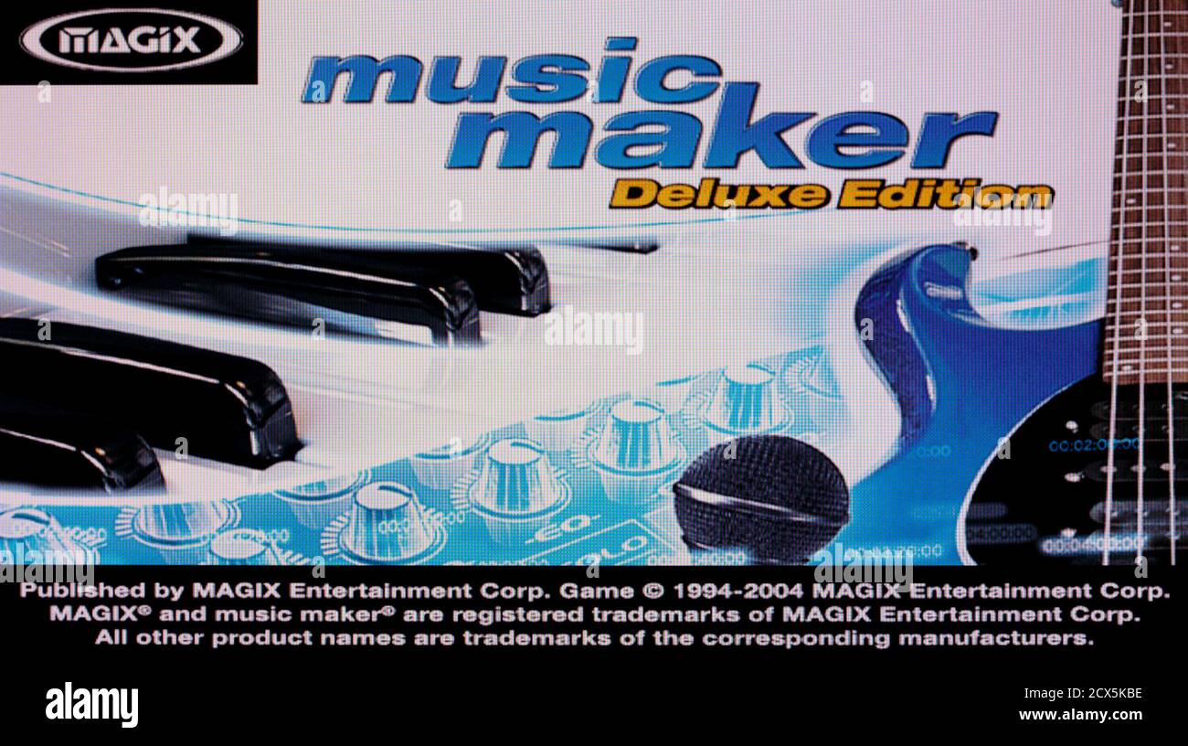 Music Maker Deluxe Edition - Sony PlayStation 2 PS2 - Solo per uso editoriale Foto Stock