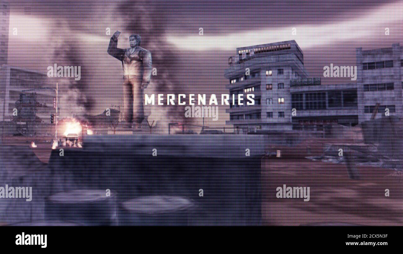 Mercenari - Sony PlayStation 2 PS2 - solo per uso editoriale Foto Stock