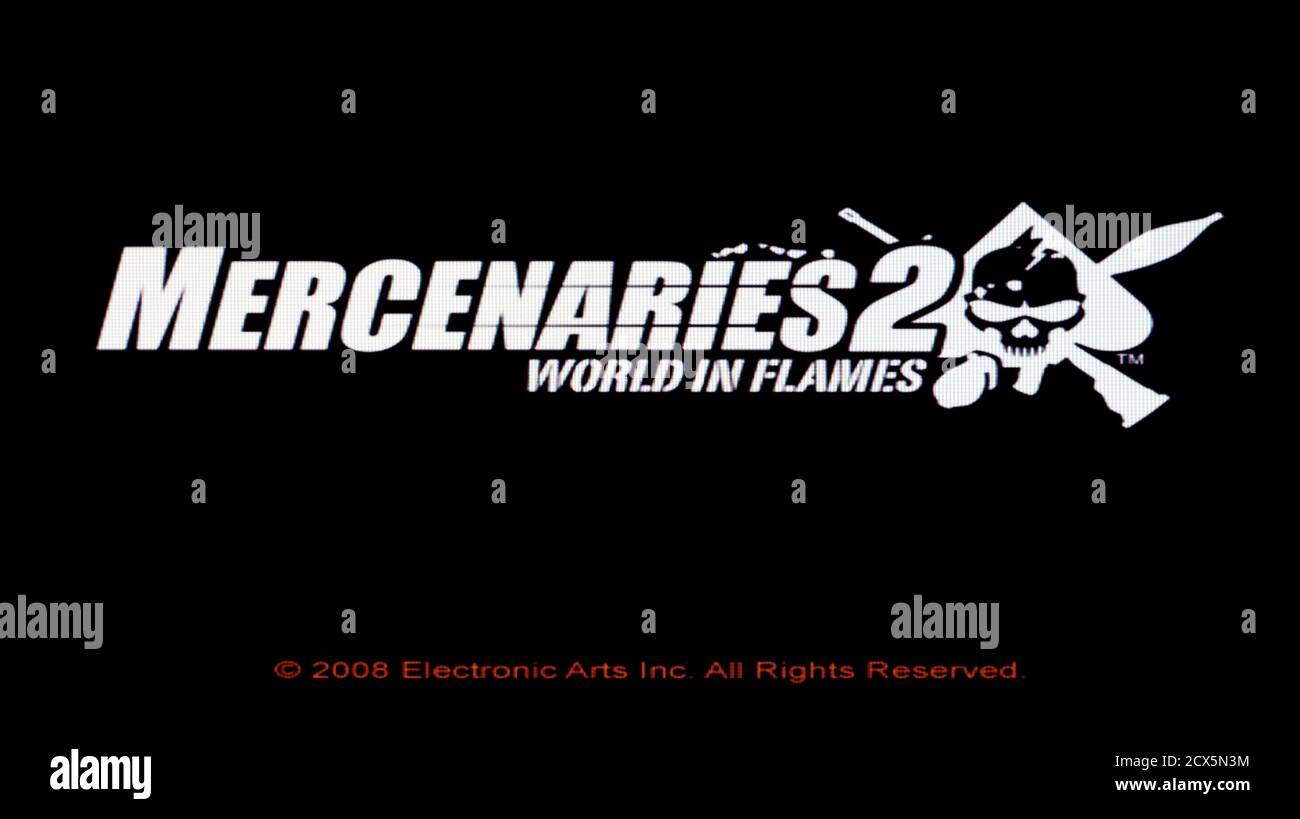 Mercenaries 2 World in Flames - Sony PlayStation 2 PS2 - solo per uso editoriale Foto Stock