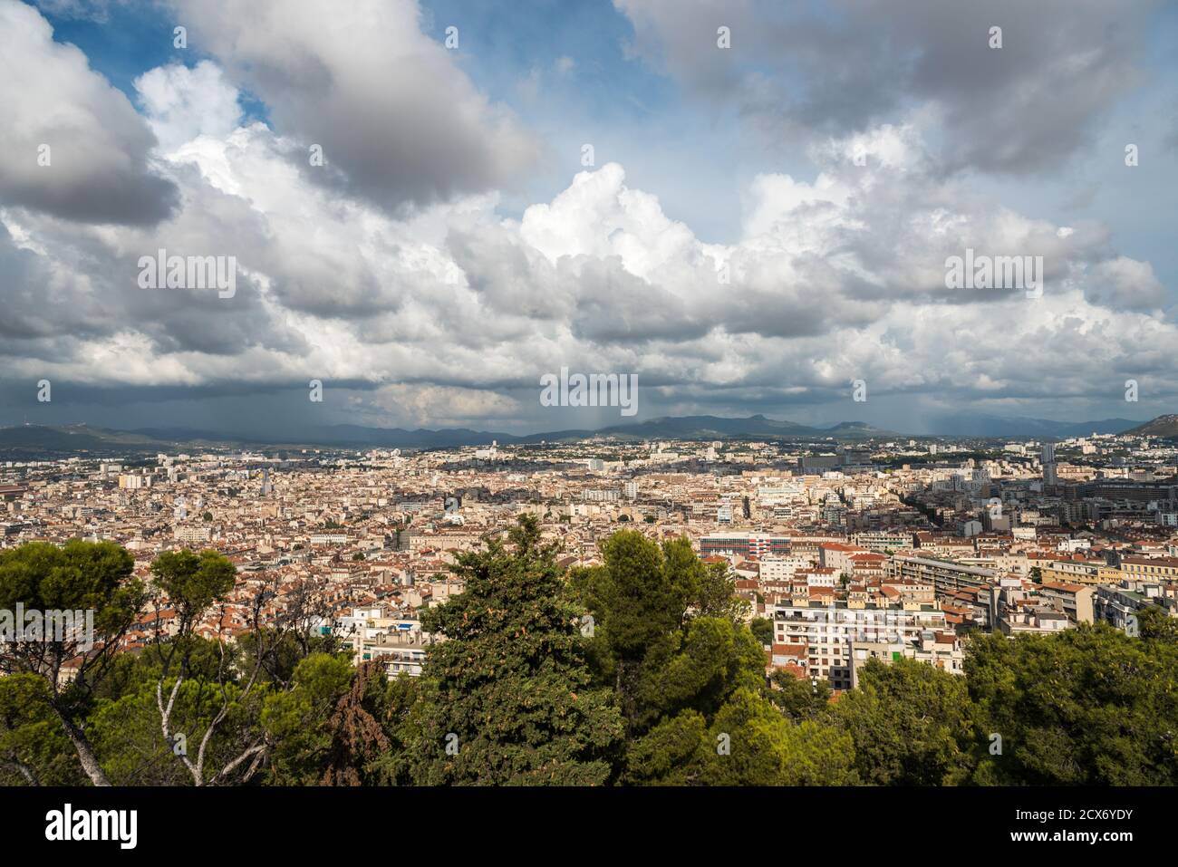 Paesaggio urbano di Marsiglia Foto Stock