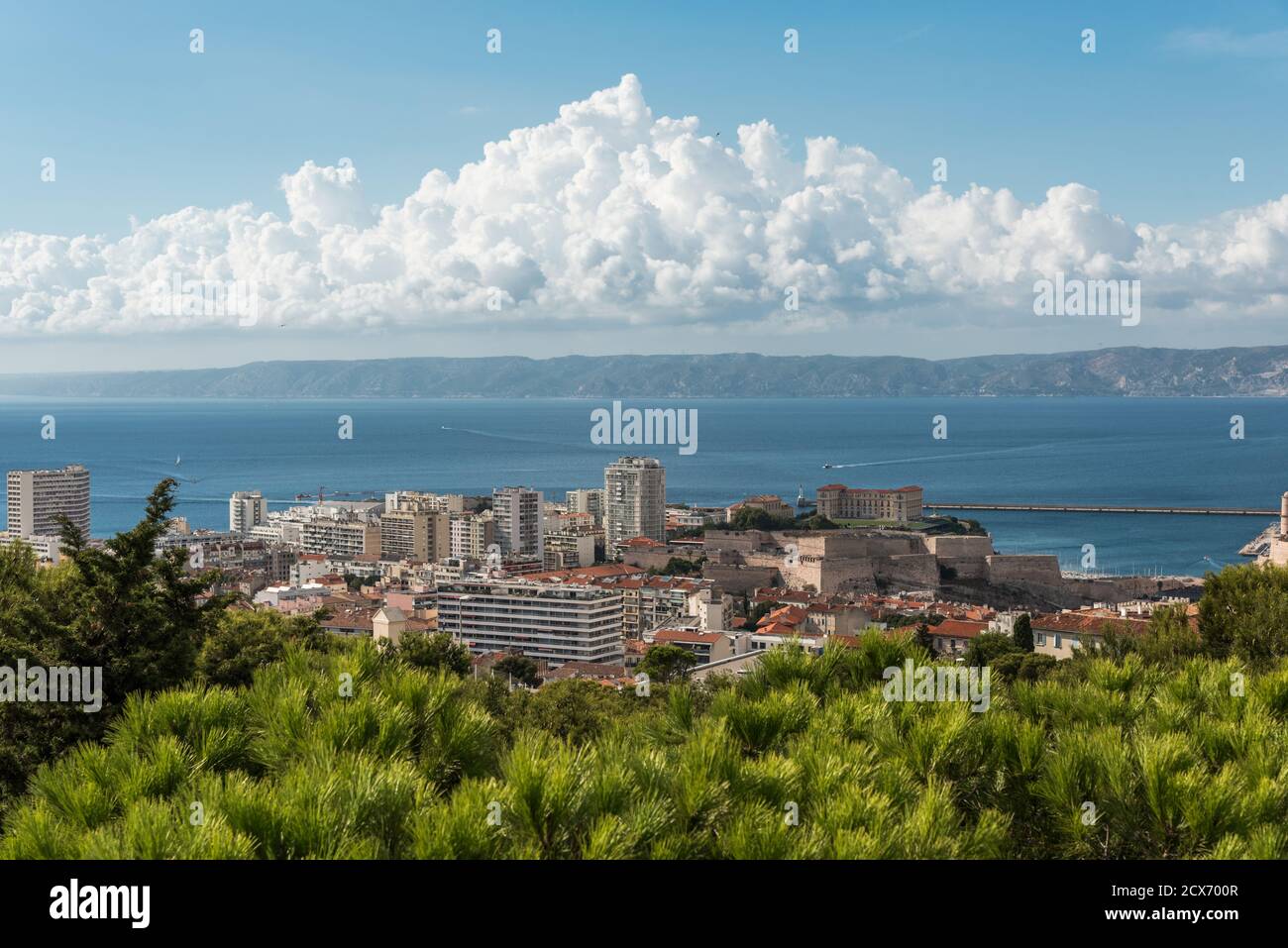 Paesaggio urbano di Marsiglia Foto Stock