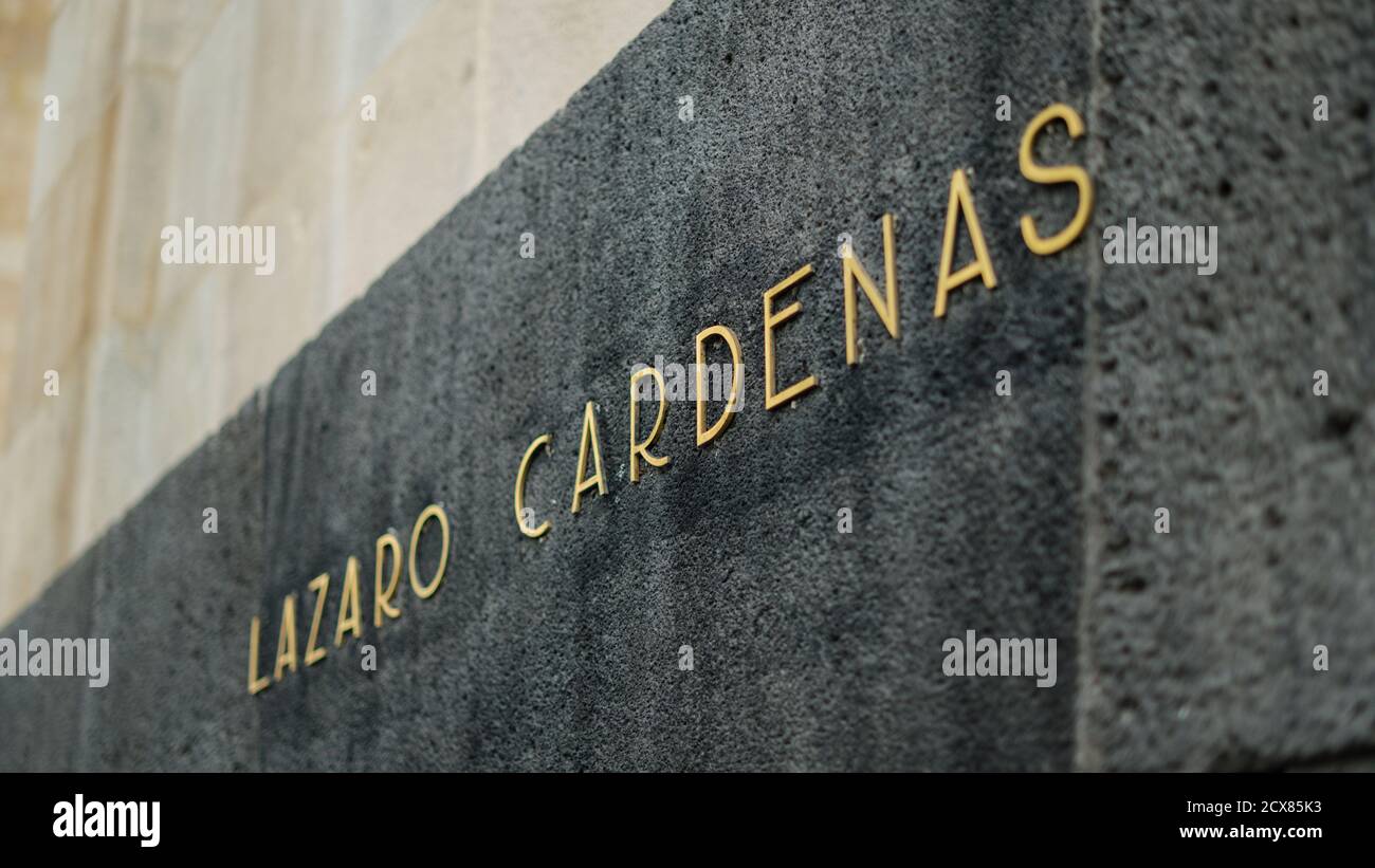 La Cripta dell'ex presidente Lazaro Cardenas Foto Stock