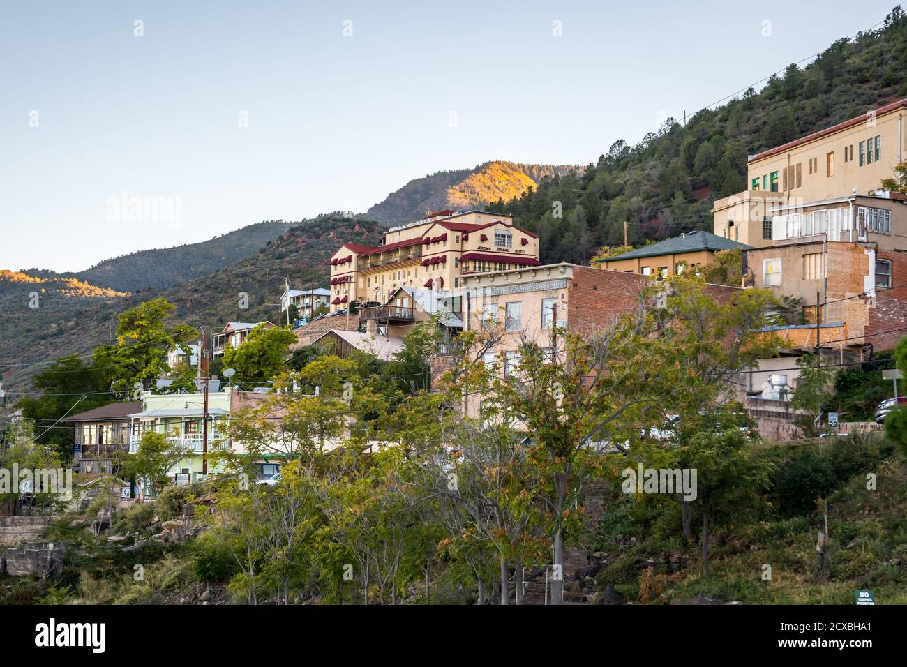 Jerome, AZ, USA - 11 ottobre 2019: Una città famosa per il luogo di nascita della miniera di rame Foto Stock