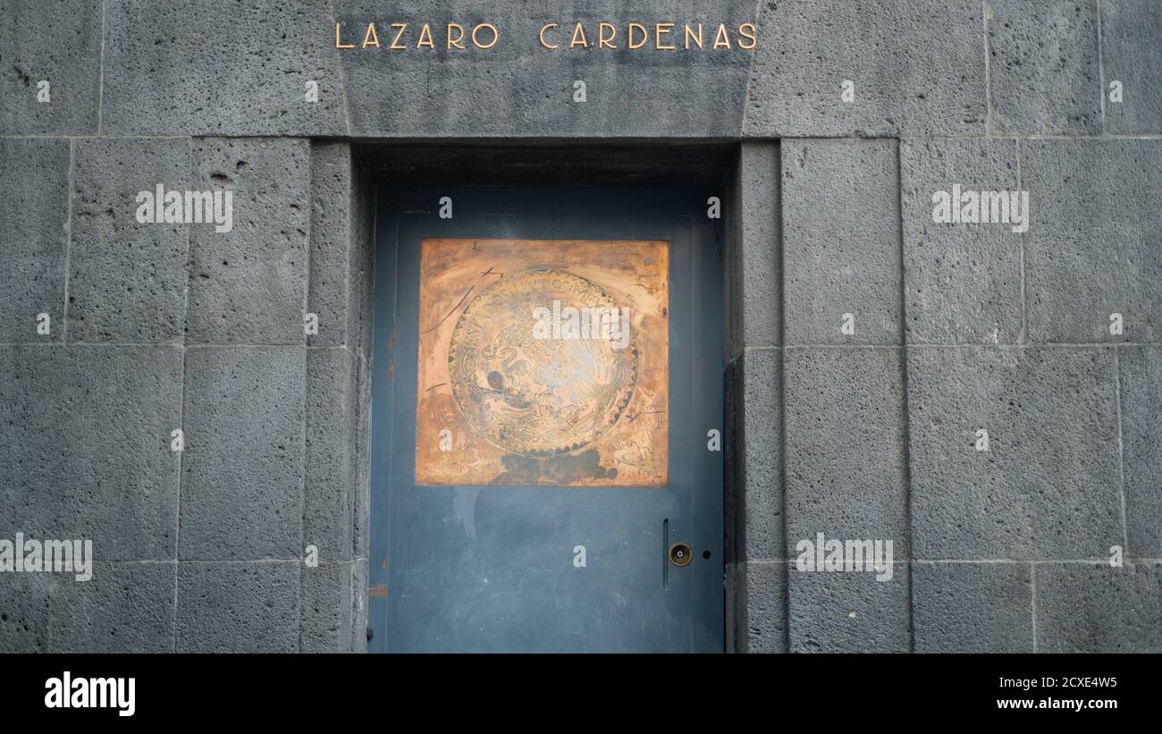 Ingresso alla Cripta dell'ex presidente Lazaro Cardenas Foto Stock