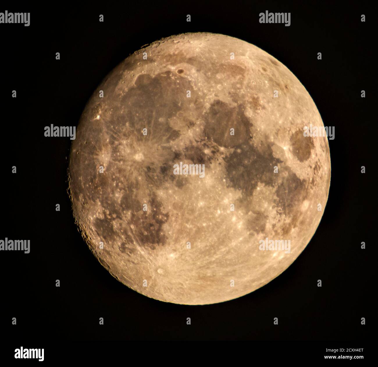Luna, Terre Luna, Luna notturna, Regno Unito. Foto Stock