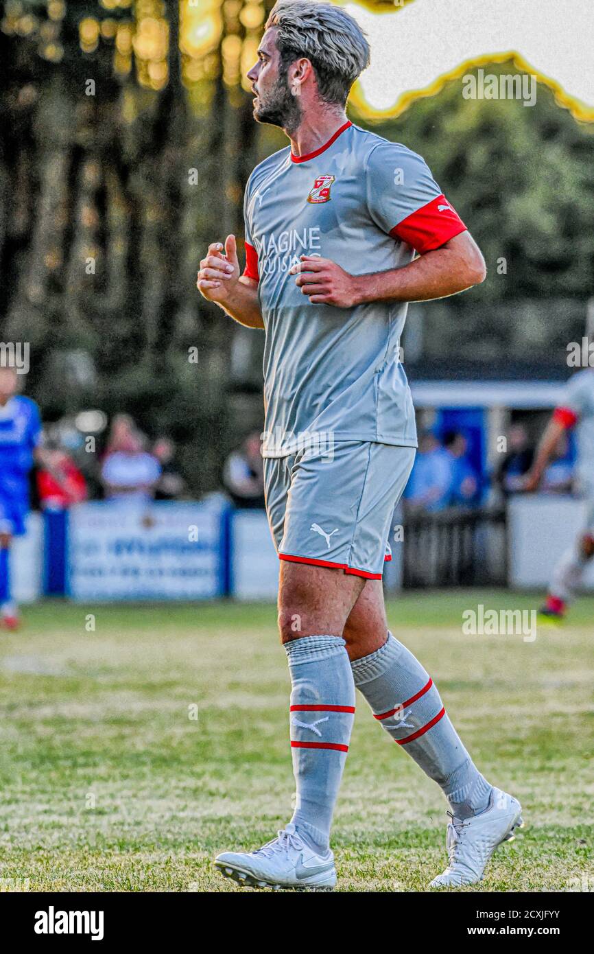 Dion Conroy Swindon Town giocatore di calcio Webbswood stadio Swindon Supermarine 6 luglio 2019 Foto Stock