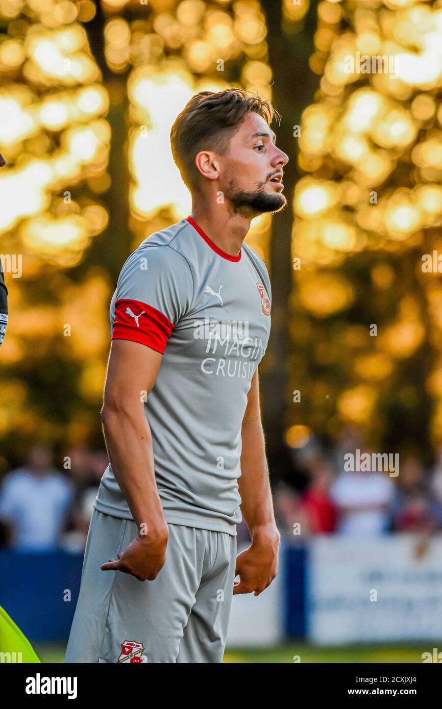 Rob Hunt Swindon Town, giocatore di calcio allo Swindon Supermarine Friendly Wiltshire 6 luglio 2019 Foto Stock