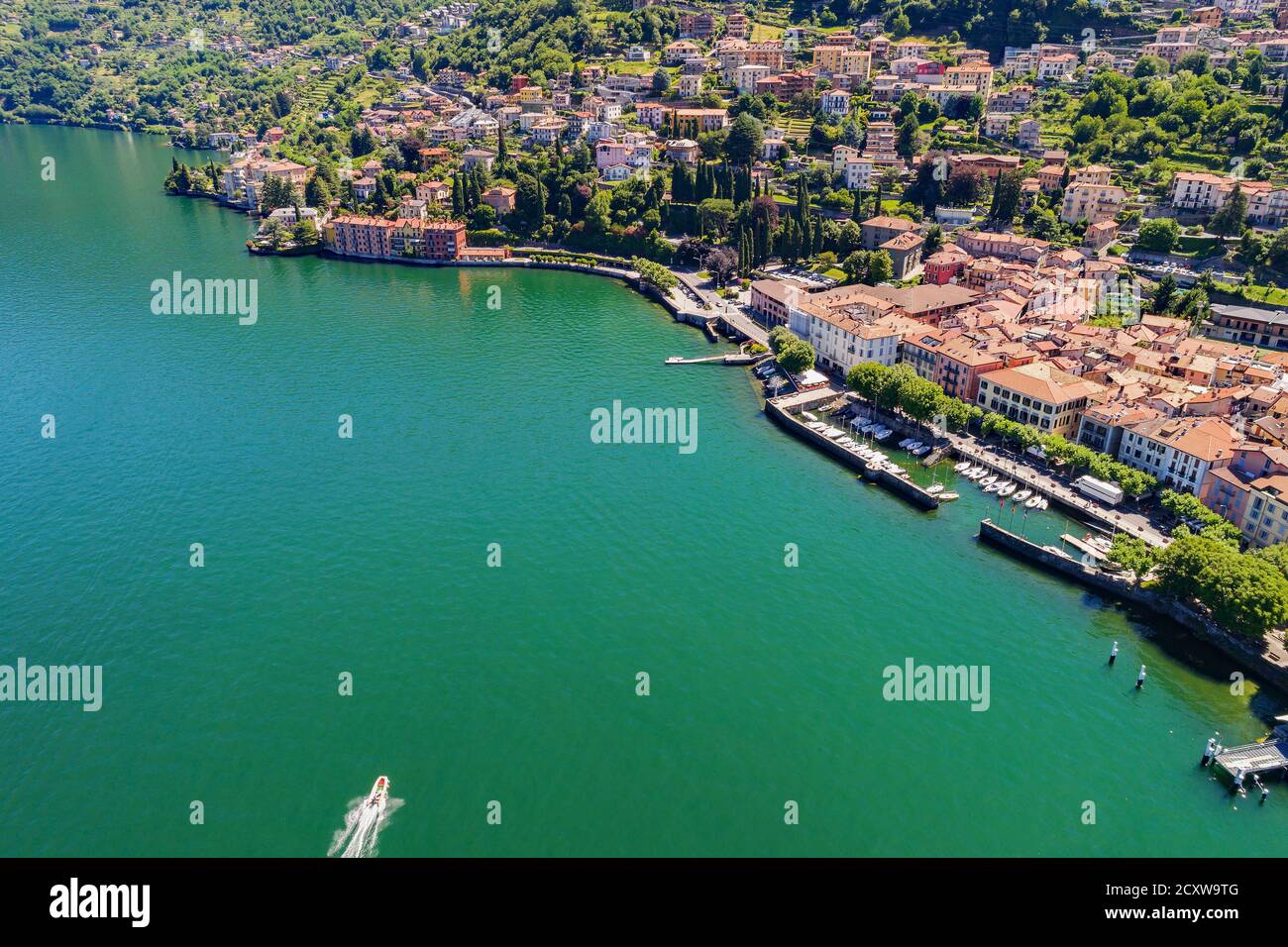Dervio - Lago di Como (IT) - Vista aerea Foto Stock