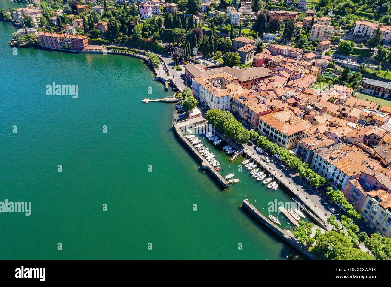Dervio - Lago di Como (IT) - Vista aerea Foto Stock